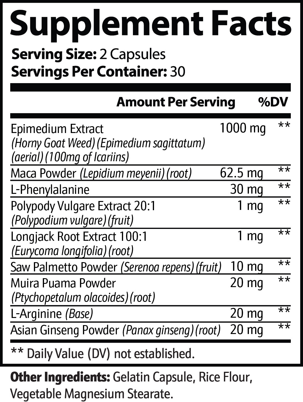 Horny Goat Weed Blend - Flip the switch Supplements